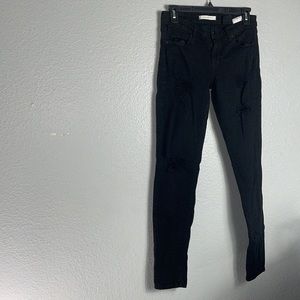 Black Distressed Jeans